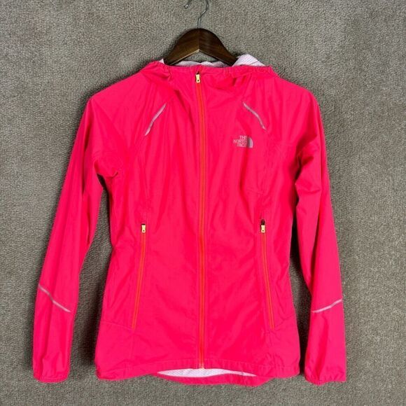 The‎ North Face Stormy Trail Jacket Womens XS Pink Flight Series Zip Windbreaker - Picture 1 of 12